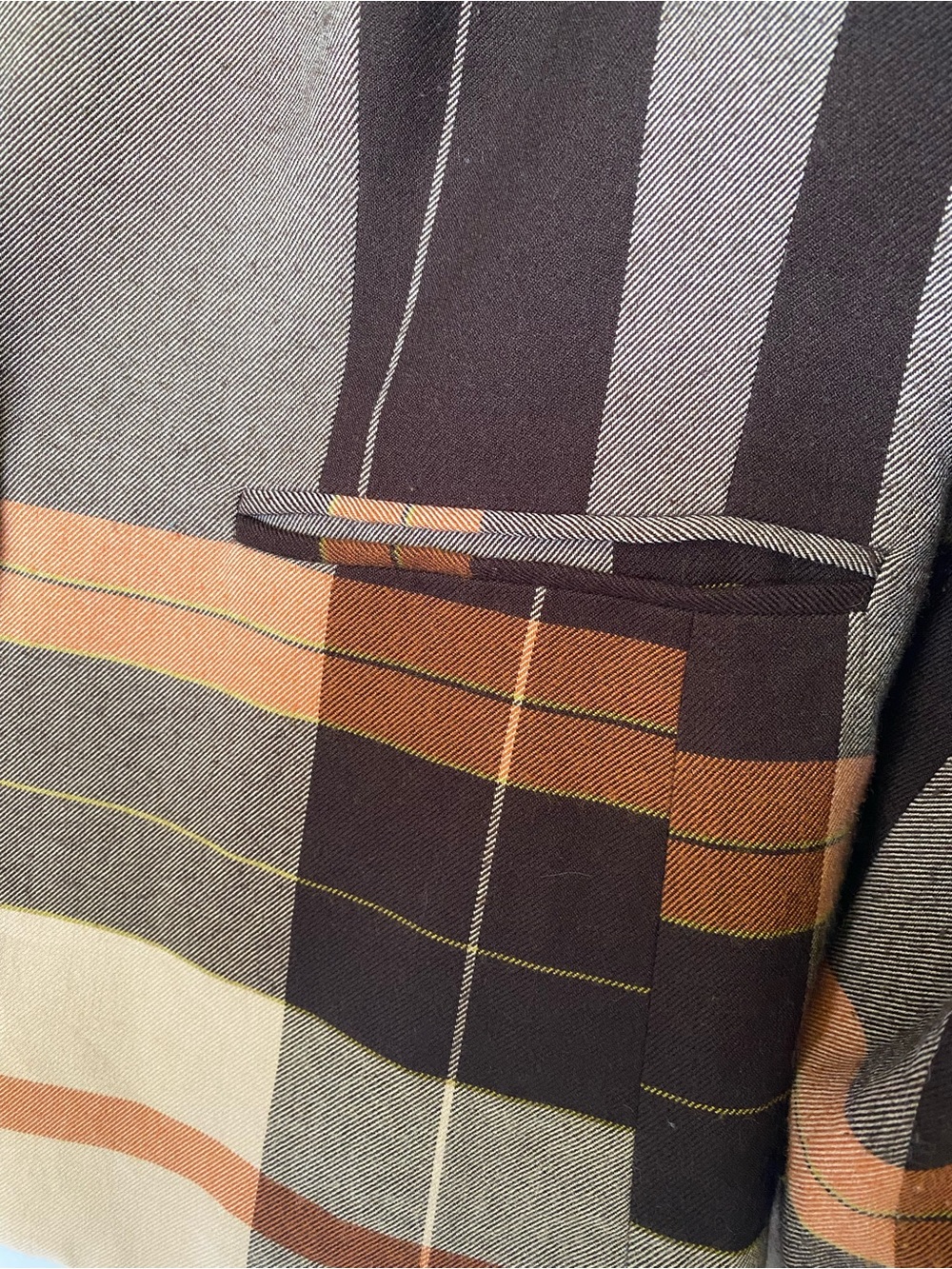 7th Avenue Design Studio New York & Co Plaid Lined Blazer Single-Breasted 12 - Picture 4 of 8